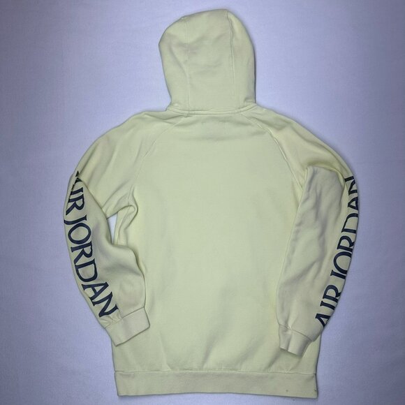 Nike Air Jordan Jumpman Logo Neon Yellow Pullover Hoodie Men's Size Medium - Picture 2 of 9